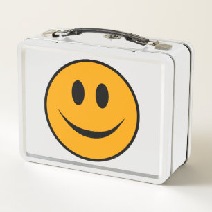 Smiling Face Emoji Metal Lunch Box