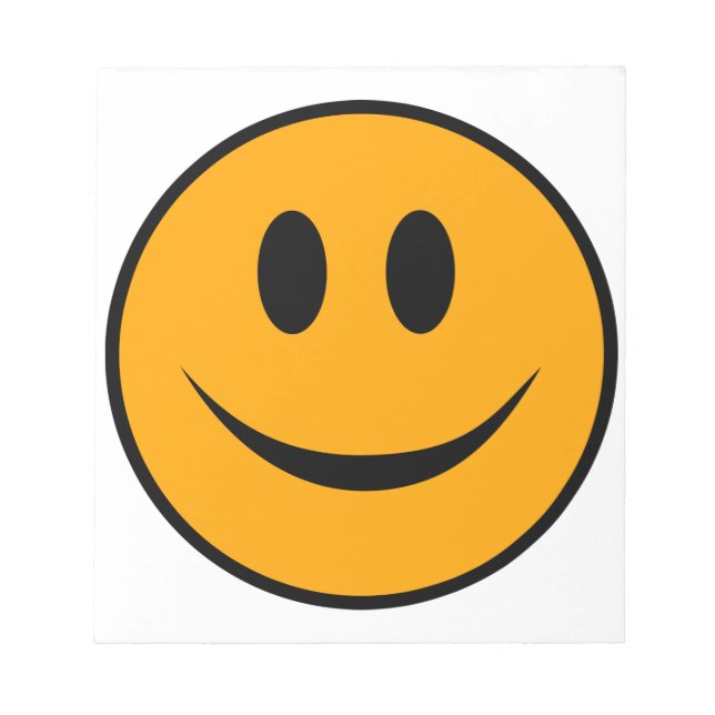 Smiling Face Emoji Notepad (Front)