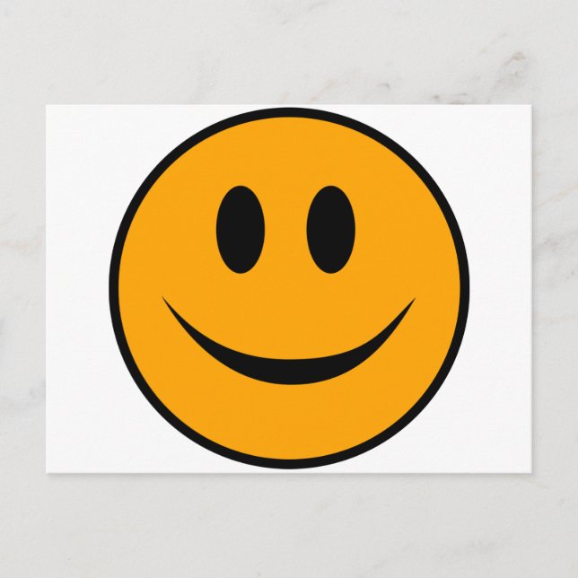 Smiling Face Emoji Postcard (Front)