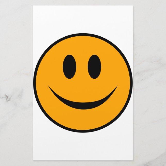 Smiling Face Emoji Stationery (Front)