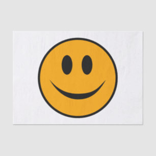 Smiling Face Emoji Tissue Paper