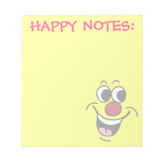 Smiling Face Grumpey Notepad
