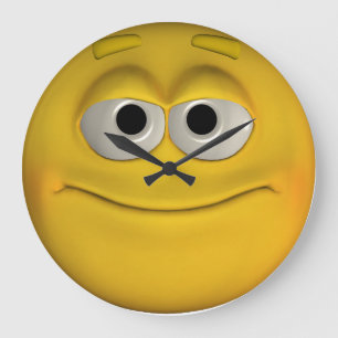 Smiling Face Large Clock