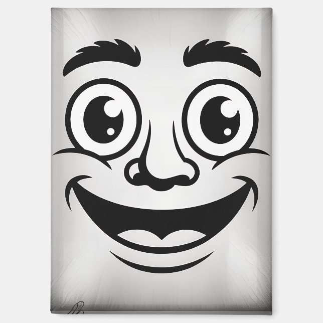 smiling face magnet (Front)