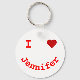 Smiling Face Personalized I Heart Keychain