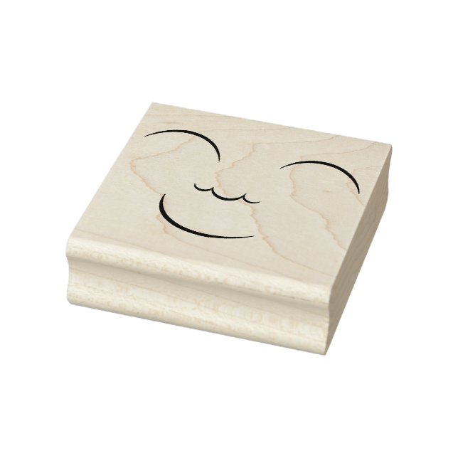 Smiling Face Rubber Stamp (Stamp)