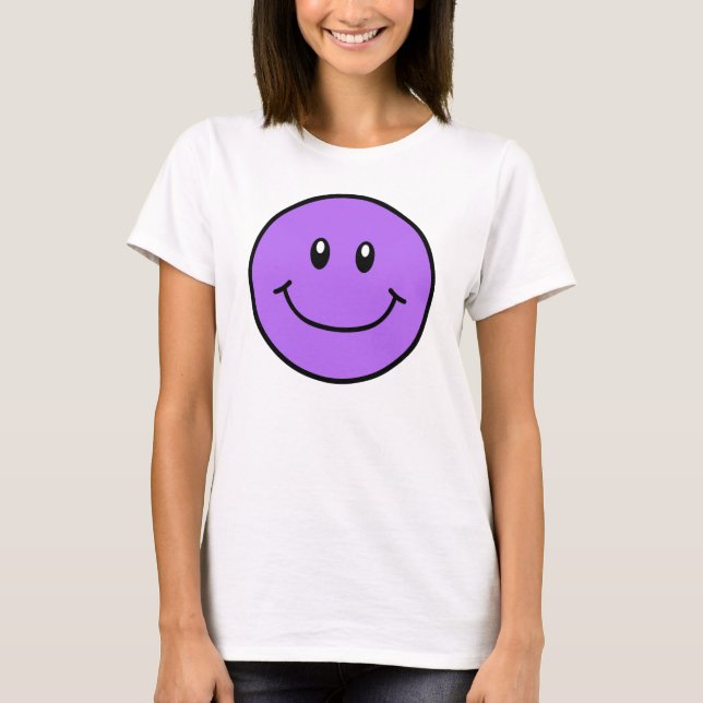 Smiling Face Shirt Purple 0001 (Front)