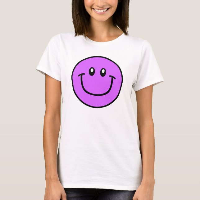 Smiling Face Shirt Purple 0003 (Front)