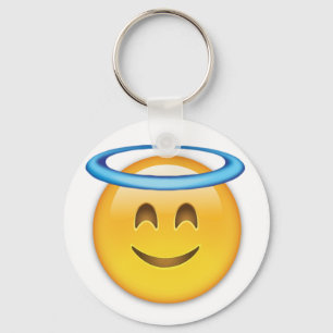 Smiling Face With Halo Emoji Keychain