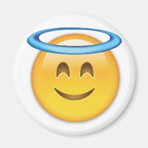 Smiling Face With Halo Emoji Magnet