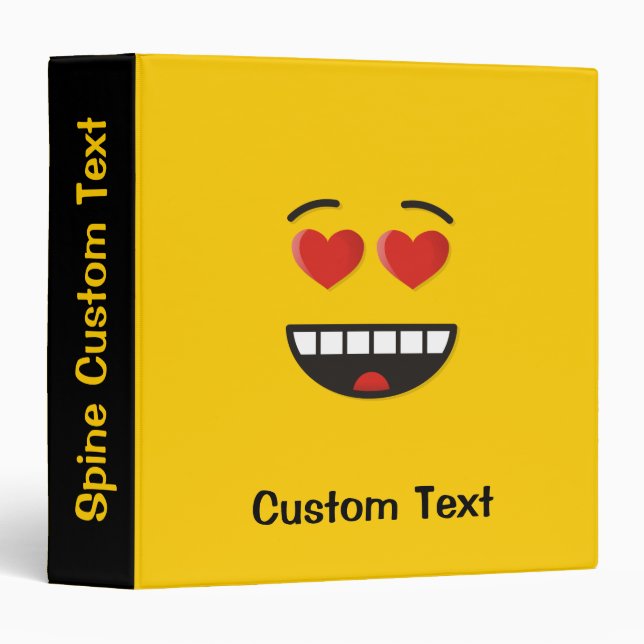 Smiling Face with Heart-Shaped Eyes Binder (Front/Spine)