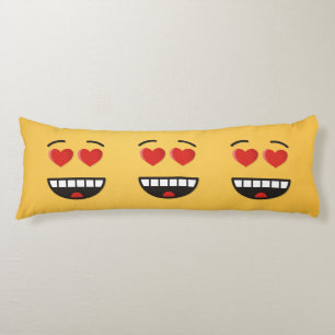 Smiling Face with Heart-Shaped Eyes Body Pillow