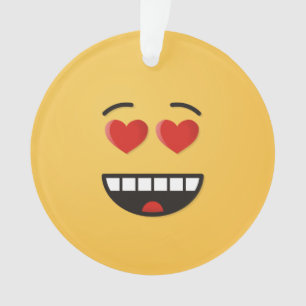 Smiling Face with Heart-Shaped Eyes Ornament