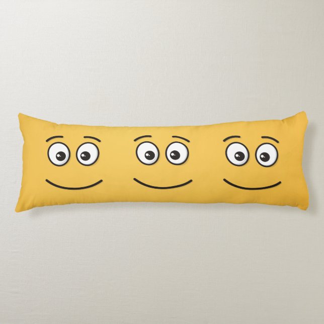 Smiling Face with Open Eyes Body Pillow (Front)