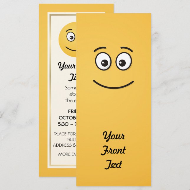 Smiling Face with Open Eyes Invitation (Front/Back)