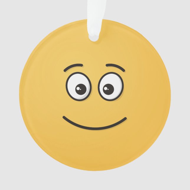 Smiling Face with Open Eyes Ornament (Front)