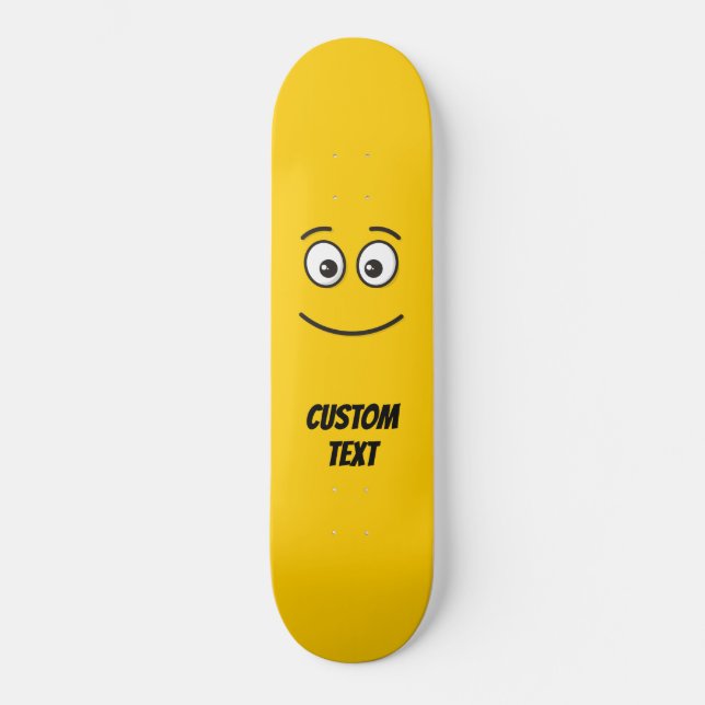 Smiling Face with Open Eyes Skateboard (Front)