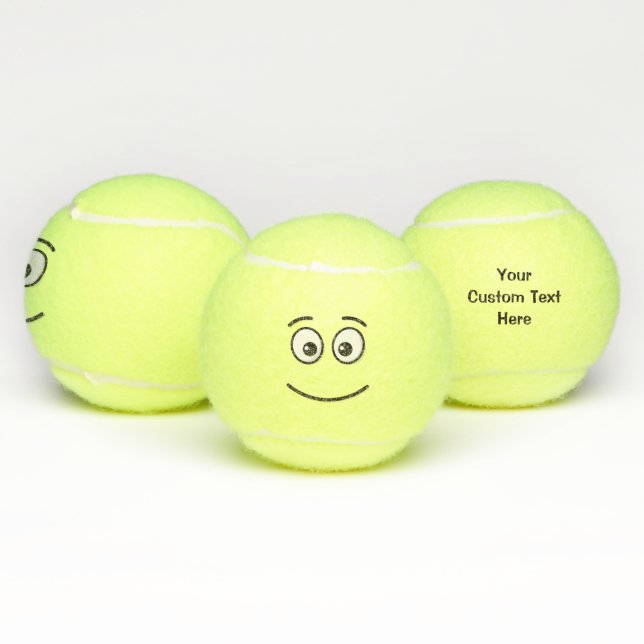 Smiling Face with Open Eyes Tennis Balls (Multi)