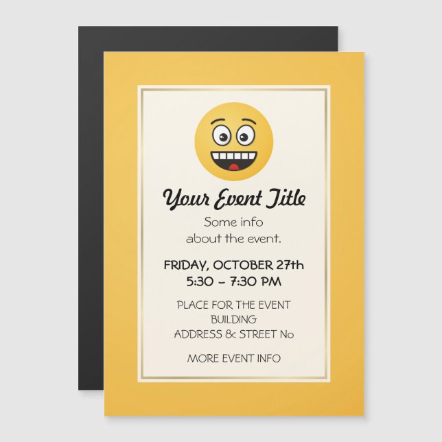 Smiling Face with Open Mouth (Front/Back)