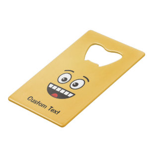Smiling Face with Open Mouth Credit Card Bottle Opener