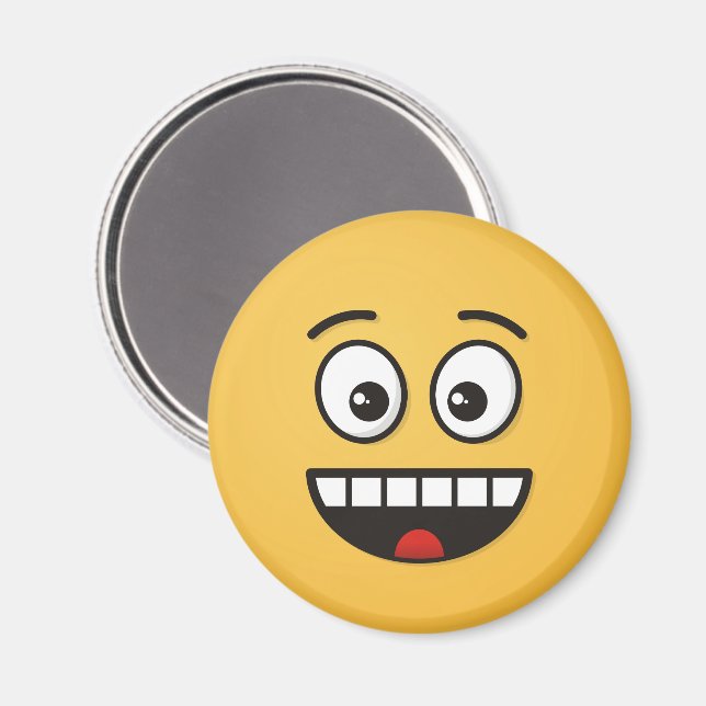 Smiling Face with Open Mouth Magnet (Front/Back)