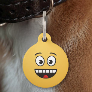 Smiling Face with Open Mouth Pet Tag