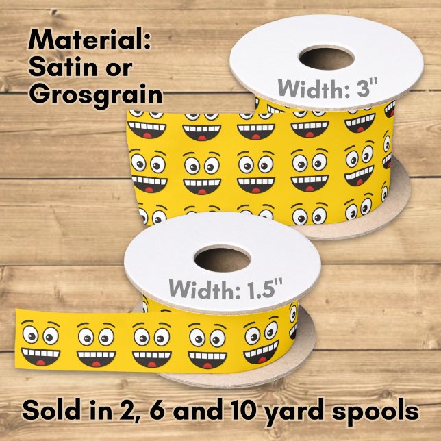 Smiling Face with Open Mouth Satin Ribbon (Creator Uploaded)