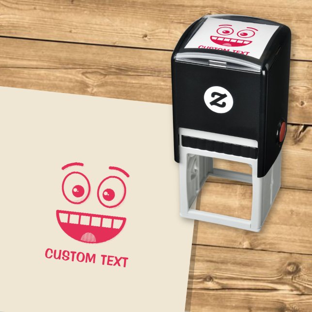 Smiling Face with Open Mouth Self-inking Stamp (Creator Uploaded)