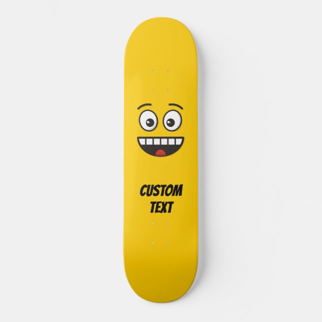 Smiling Face with Open Mouth Skateboard (Front)