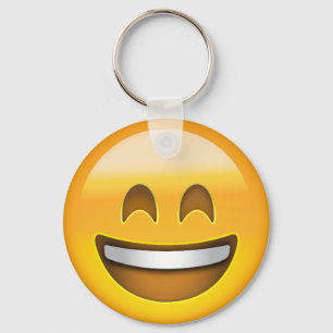 Smiling Face With Open Mouth & Smiling Eyes Emoji Keychain