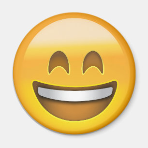 Smiling Face With Open Mouth & Smiling Eyes Emoji Magnet