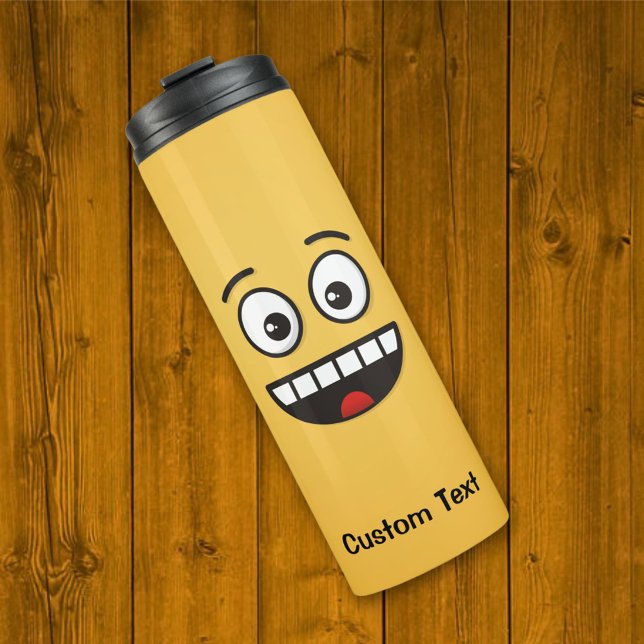 Smiling Face with Open Mouth Thermal Tumbler (Creator Uploaded)