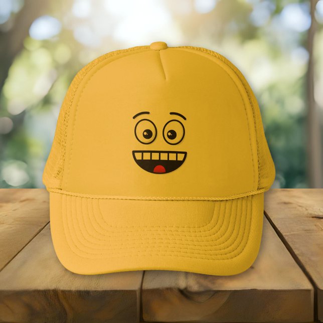 Smiling Face with Open Mouth Trucker Hat (Creator Uploaded)
