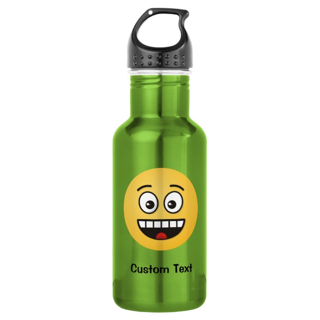 Smiling Face with Open Mouth Water Bottle (Front)