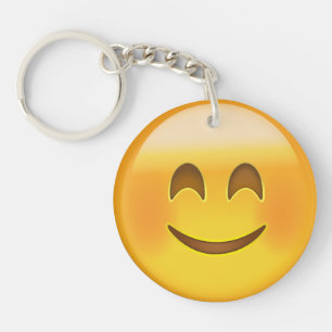 Smiling Face With Smiling Eyes Emoji Keychain