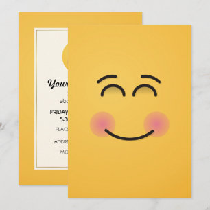 Smiling Face with Smiling Eyes Invitation