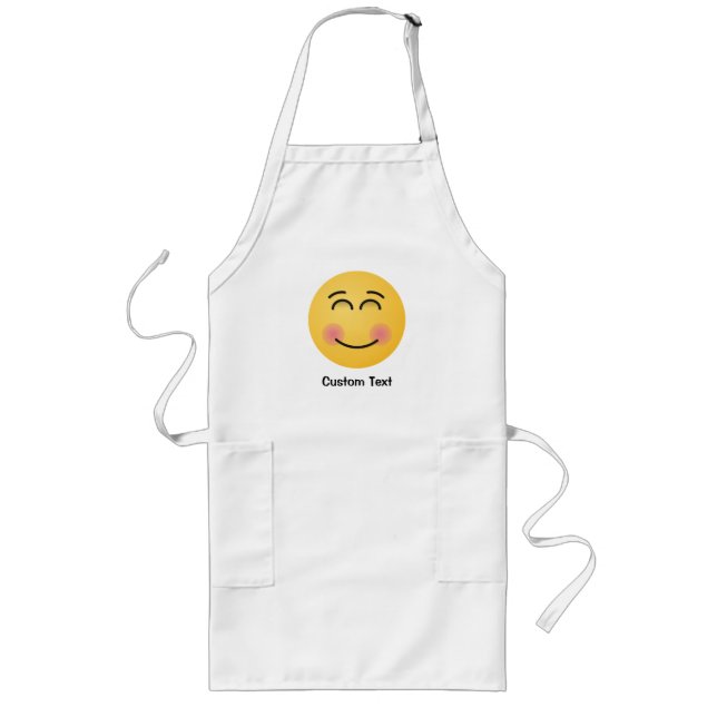 Smiling Face with Smiling Eyes Long Apron (Front)