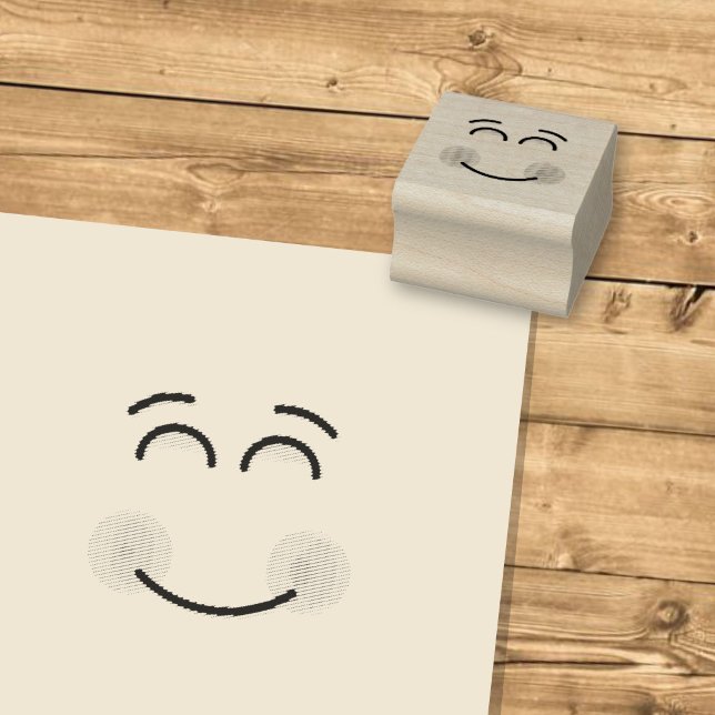 Smiling Face with Smiling Eyes Rubber Stamp (Creator Uploaded)