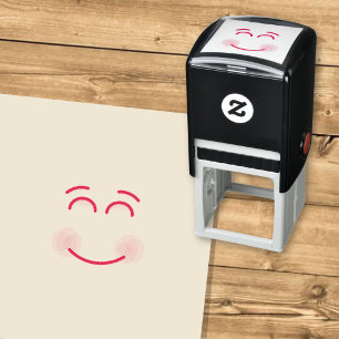 Smiling Face with Smiling Eyes Self-inking Stamp