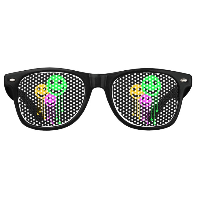 Smiling faces retro sunglasses (Front)