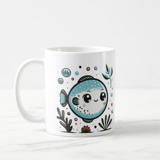 Smiling fish mug (Left)