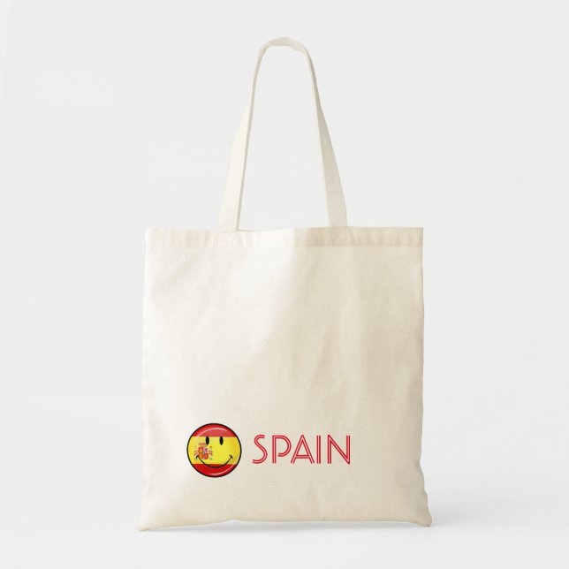 Smiling Flag of Spain Tote Bag (Front)
