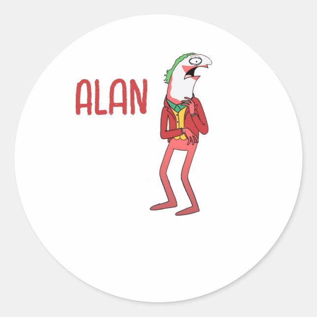 Smiling Friends Alan  Classic Round Sticker (Front)