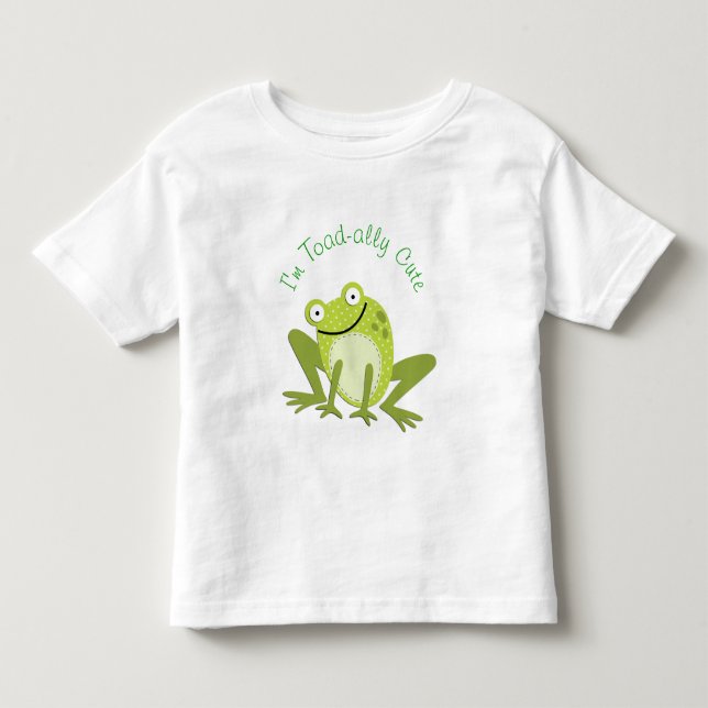 Smiling Frog Toad ally Cute T-Shirt (Front)