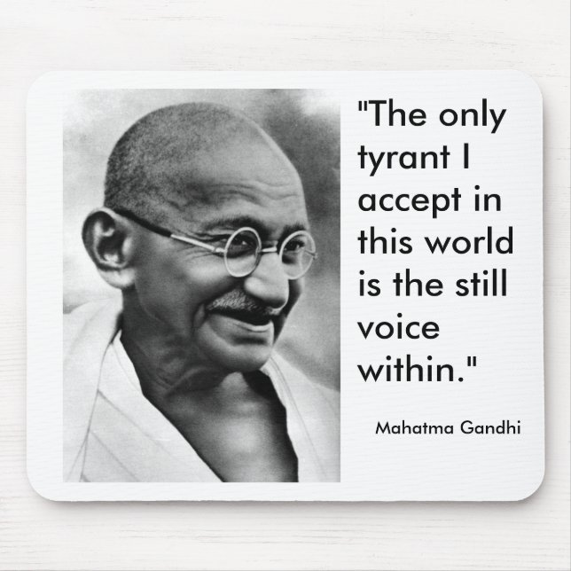 Smiling Gandhi Mouse Pad (Front)
