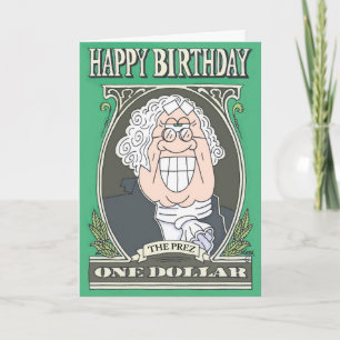 SMILING GEORGE Carte d'anniversaire