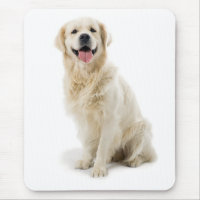 Smiling Golden Retriever Puppy Mousepad