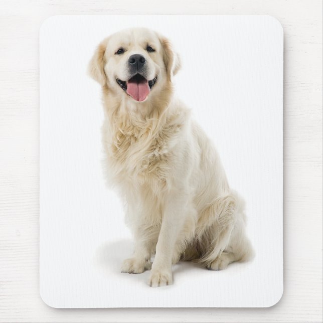 Smiling Golden Retriever Puppy Mousepad (Front)
