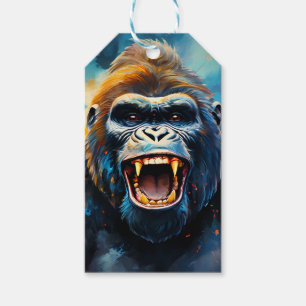 Smiling Gorilla Gift Tags