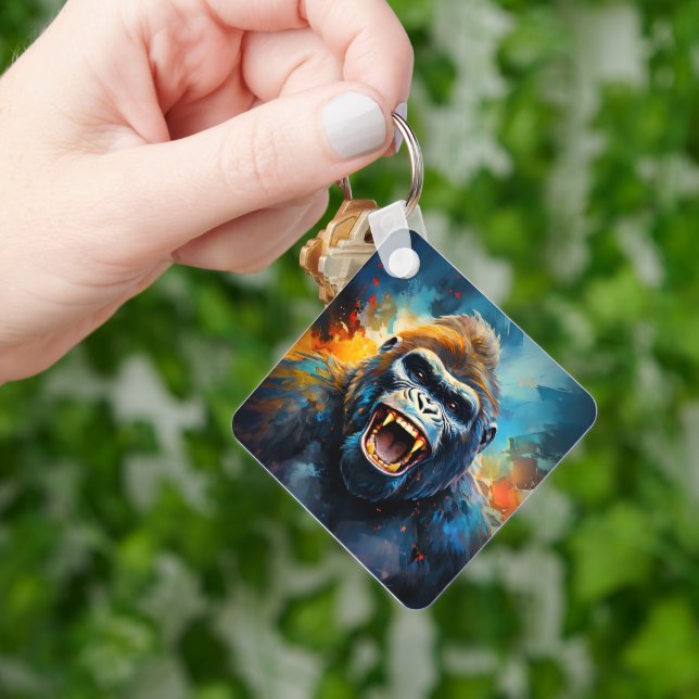 Smiling Gorilla  Keychain (Hand)